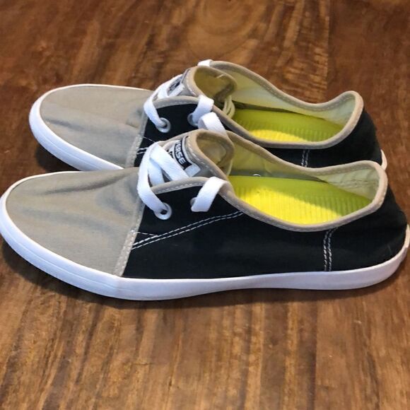 CONVERSE ALL STAR RIFF CANVAS OX BLACK & TAN UNISEX SHOES - Picture 5 of 8